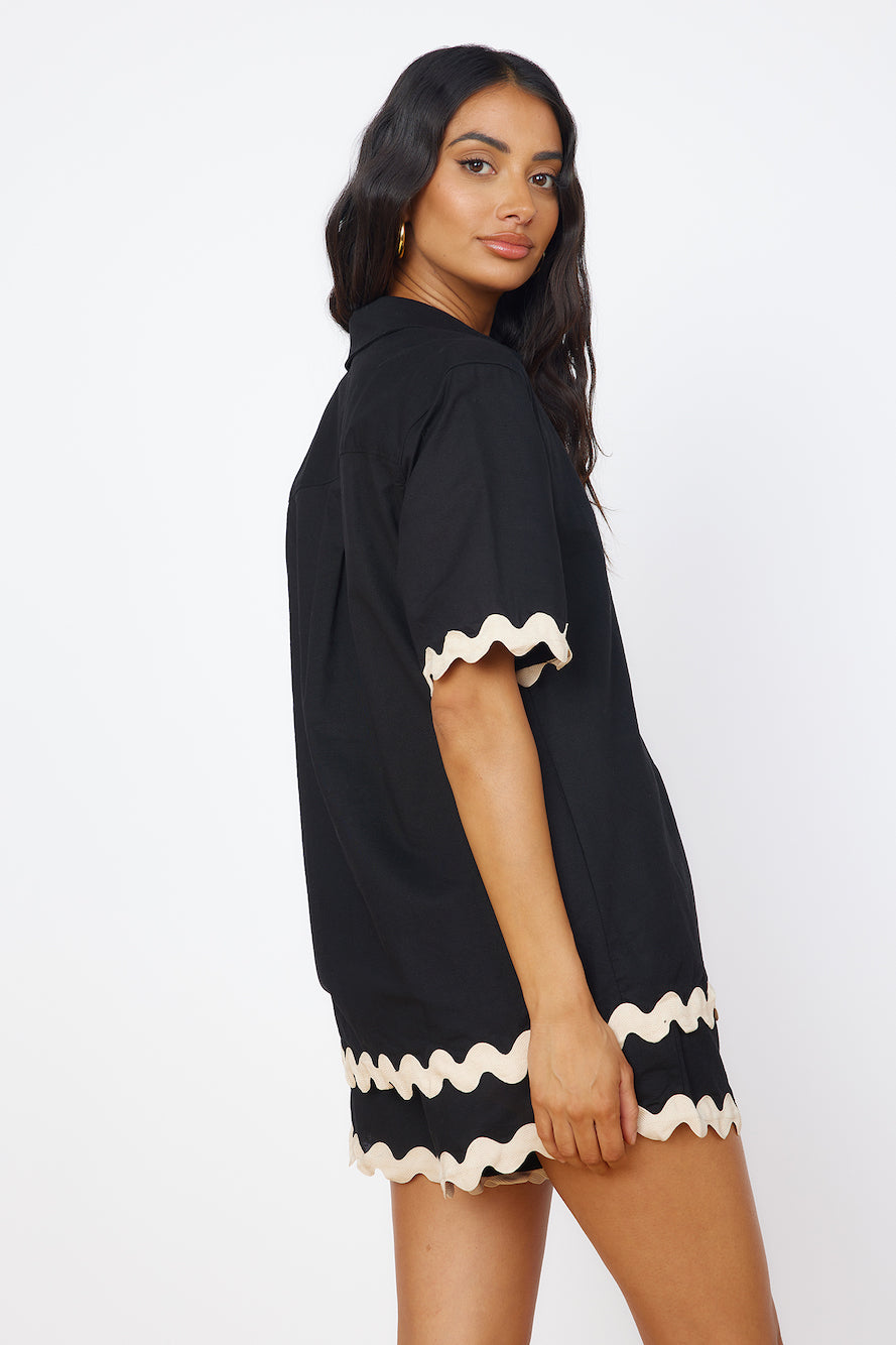 SEVEN WONDERS Harry Shirt Black-Seaa Fashion