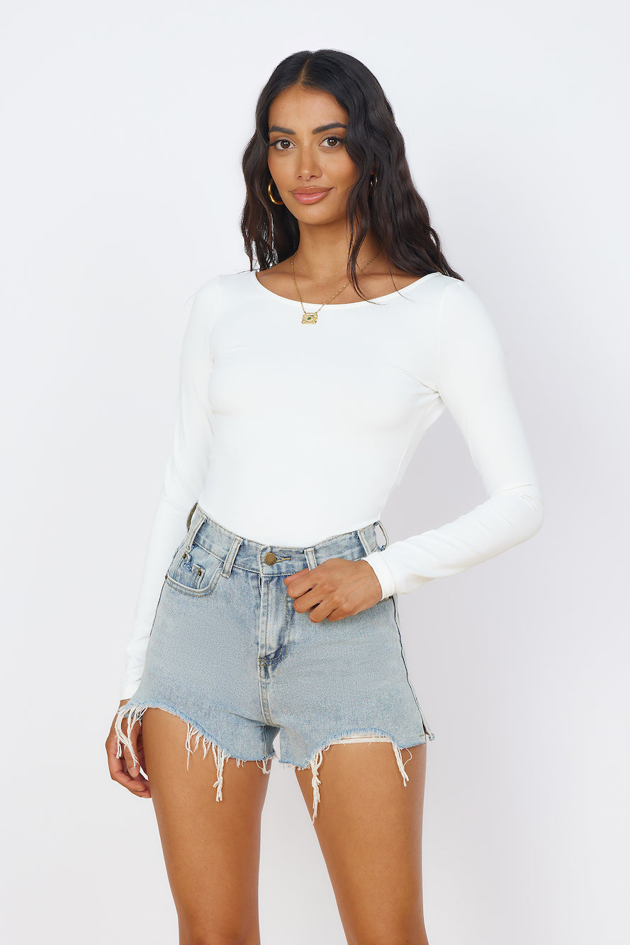 Blooming Beauty Bodysuit White-Seaa Fashion