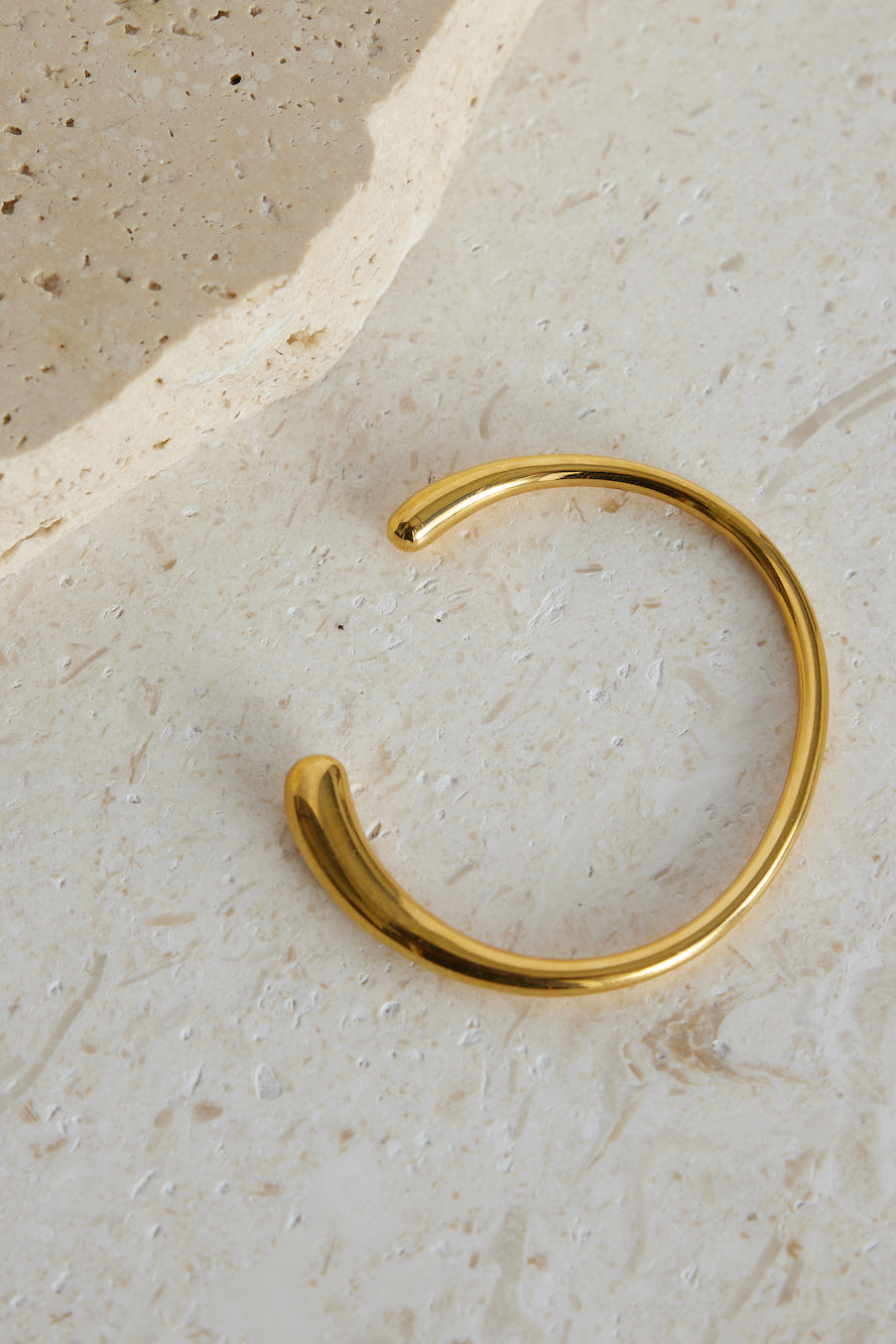 18k Gold Plated Teardrop Bracelet Gold-Seaa Fashion