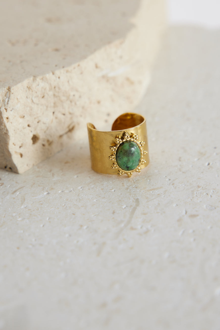 18k Gold Skylight Ring Gold-Seaa Fashion