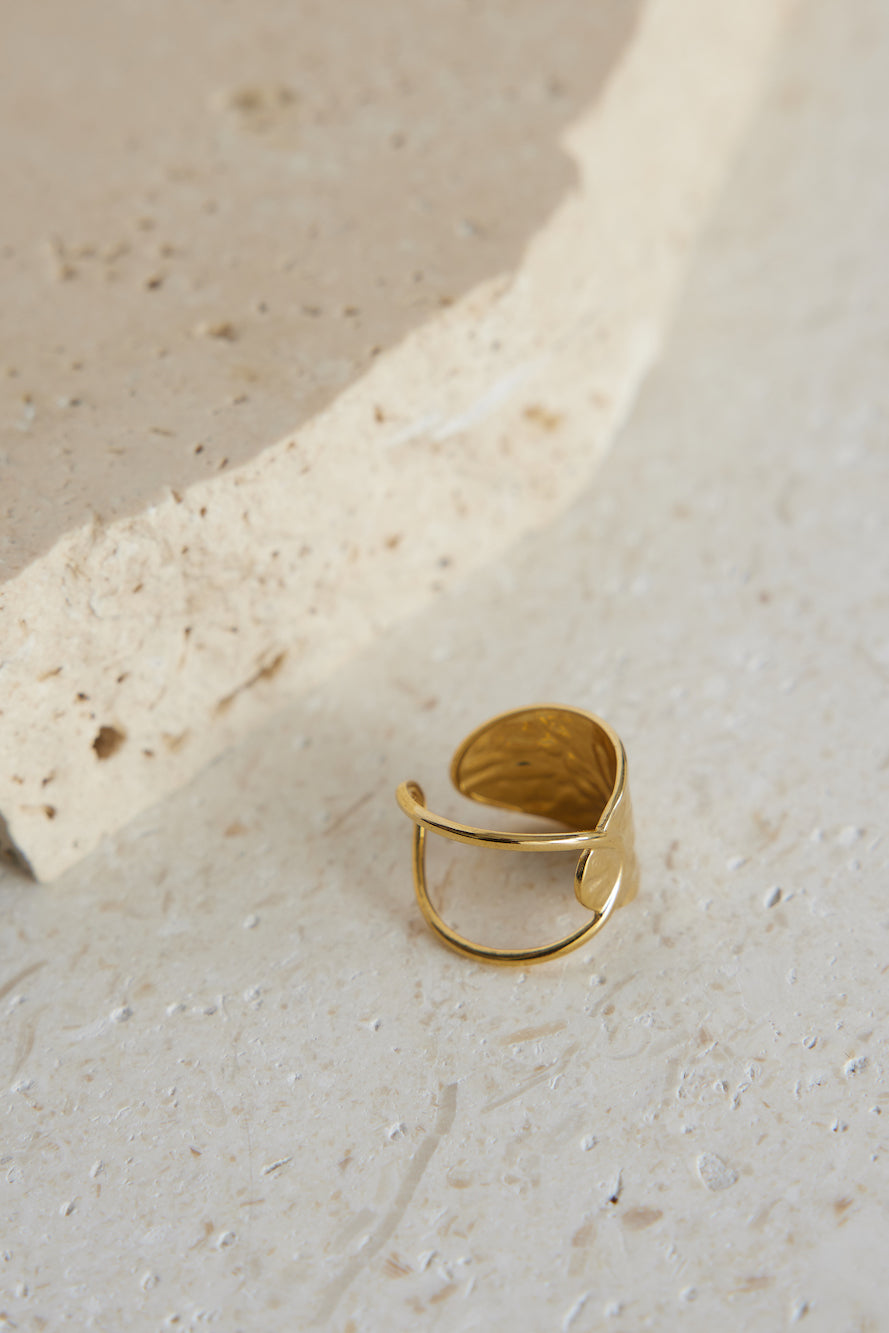 18k Gold Meeting Of Fate Ring Gold-Seaa Fashion