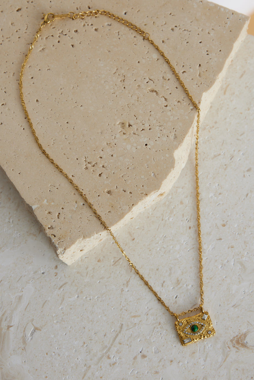 18k Gold Plated Treasure Box Necklace-Seaa Fashion