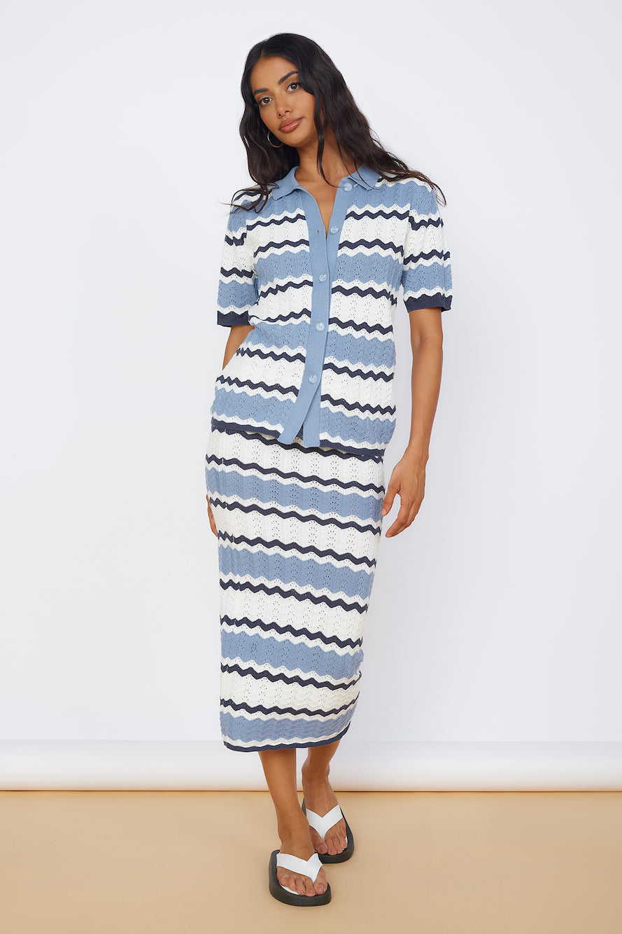 SEVEN WONDERS Caprice Top Steel-Seaa Fashion