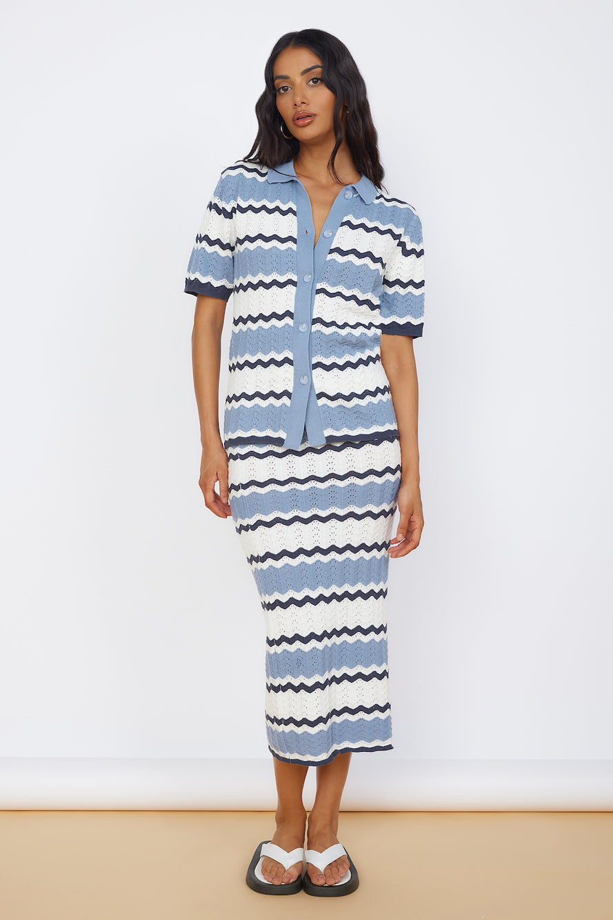 SEVEN WONDERS Caprice Top Steel-Seaa Fashion