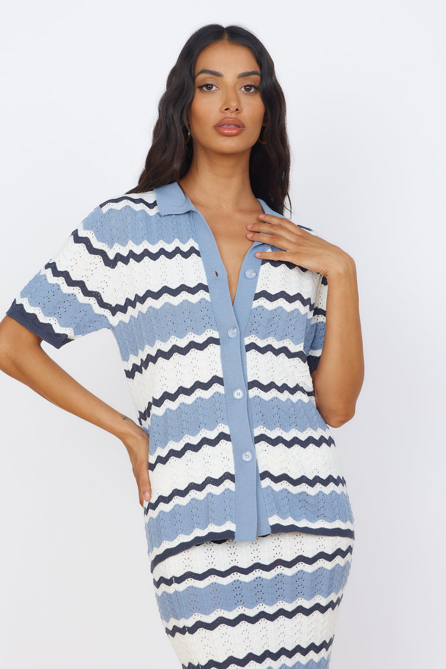 SEVEN WONDERS Caprice Top Steel-Seaa Fashion