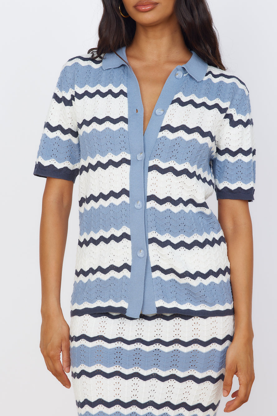 SEVEN WONDERS Caprice Top Steel-Seaa Fashion