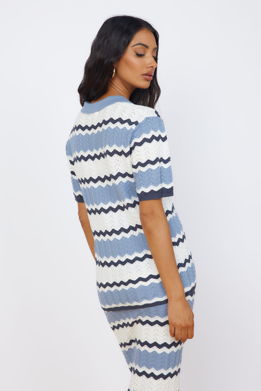 SEVEN WONDERS Caprice Top Steel-Seaa Fashion