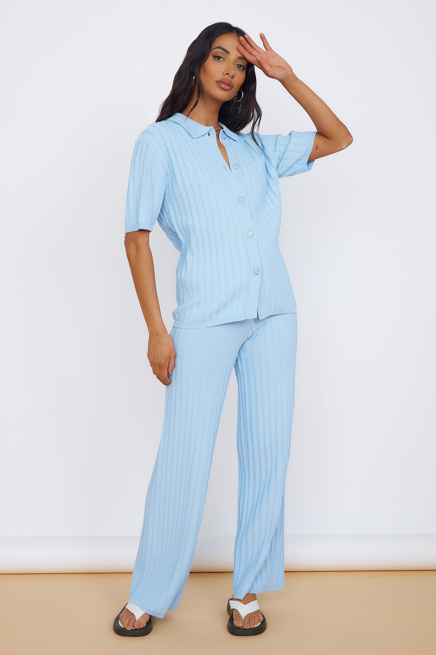 SEVEN WONDERS Kora Top Sky Blue-Seaa Fashion