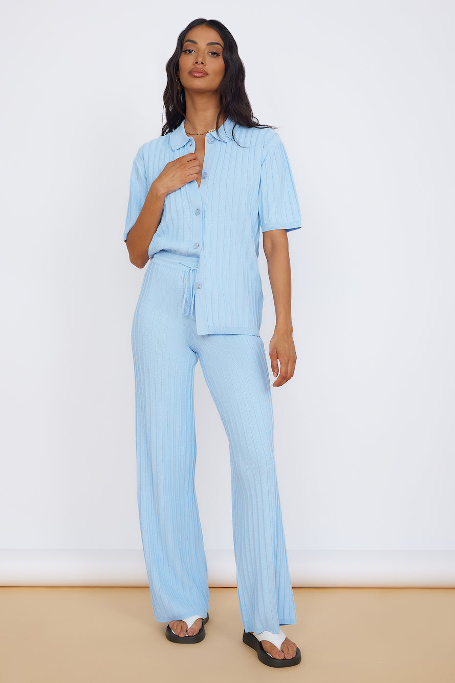 SEVEN WONDERS Kora Top Sky Blue-Seaa Fashion