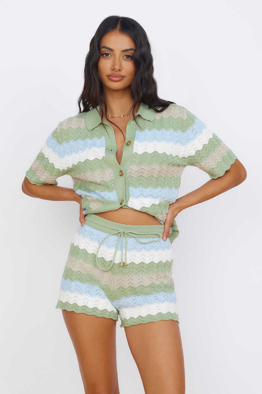 SEVEN WONDERS Cam Shirt Sage-Seaa Fashion