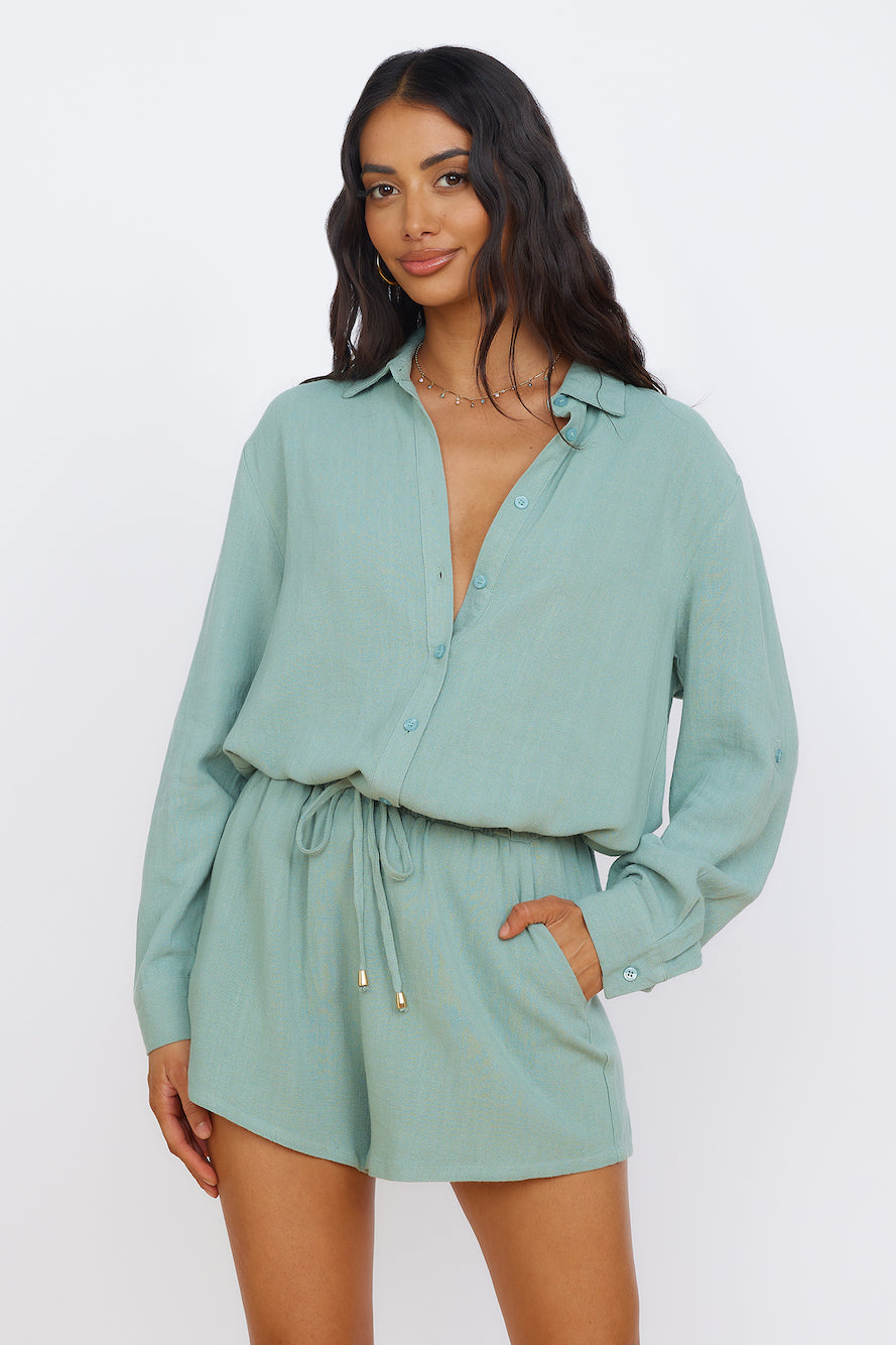 SEVEN WONDERS Kiana Shirt Sage-Seaa Fashion