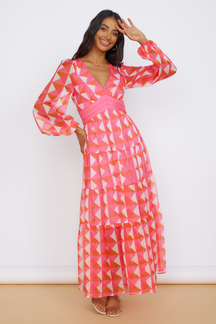 Delightful Dream Maxi Dress Pink-Seaa Fashion