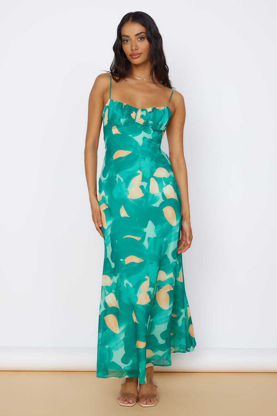 Fresh Start Maxi Dress Green-Seaa Fashion