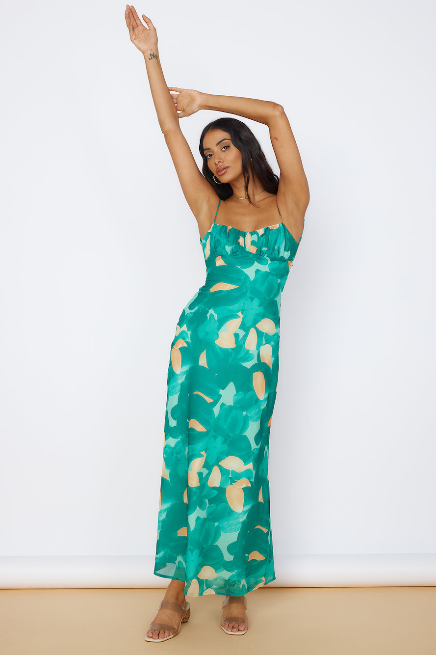 Fresh Start Maxi Dress Green-Seaa Fashion