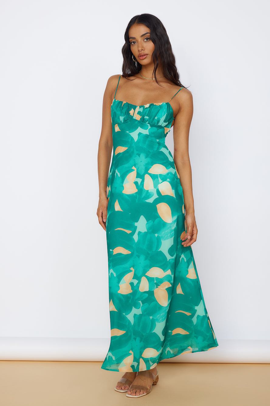 Fresh Start Maxi Dress Green-Seaa Fashion