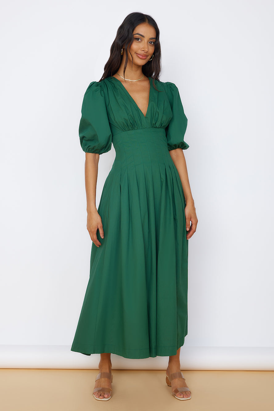 Nature's Escape Maxi Dress Green-Seaa Fashion