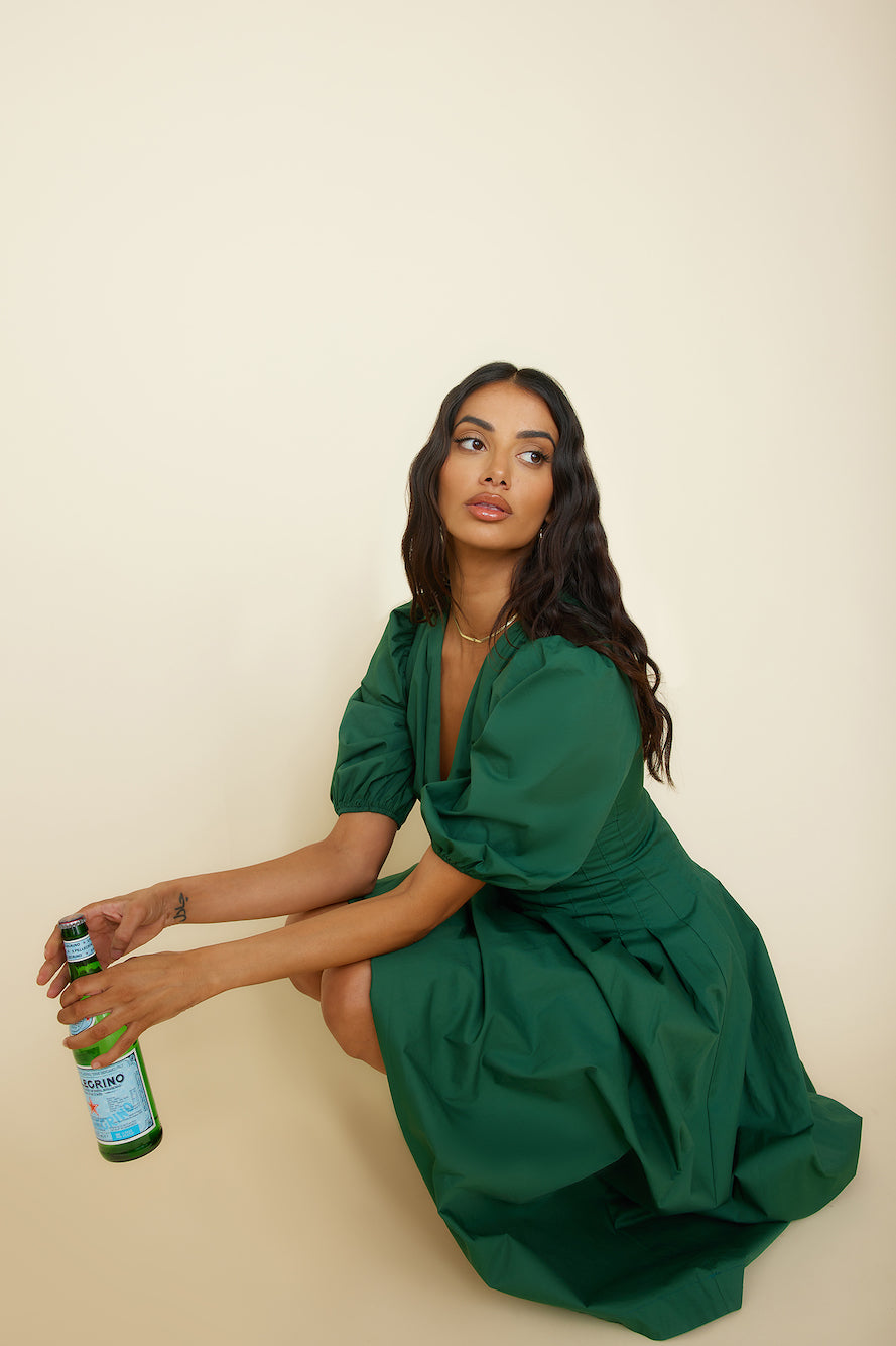 Nature's Escape Maxi Dress Green-Seaa Fashion