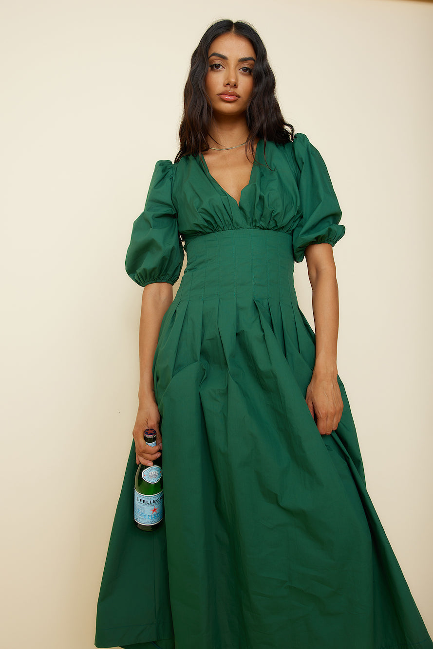 Nature's Escape Maxi Dress Green-Seaa Fashion