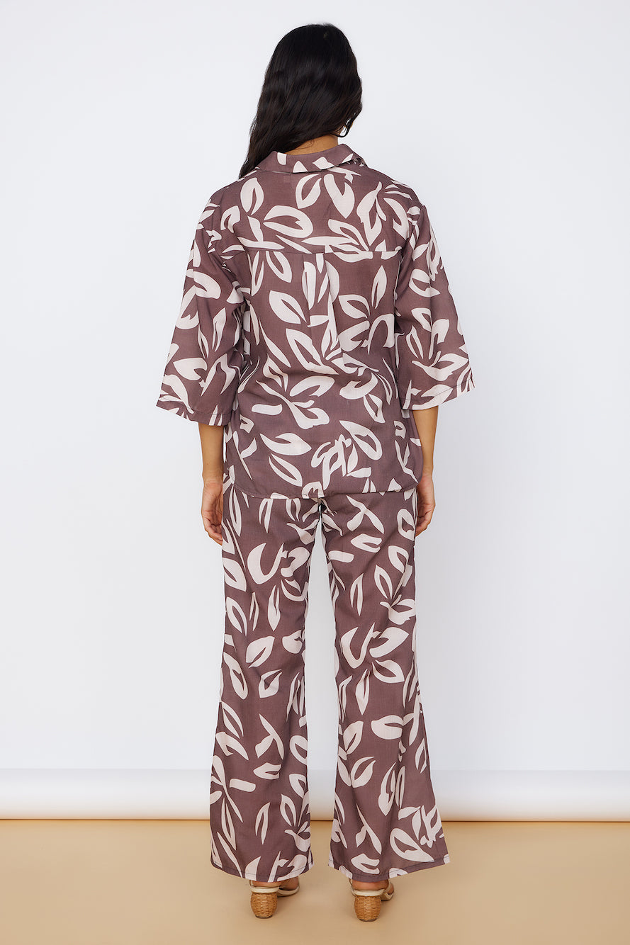 Midnight Enchantment Pants Brown-Seaa Fashion