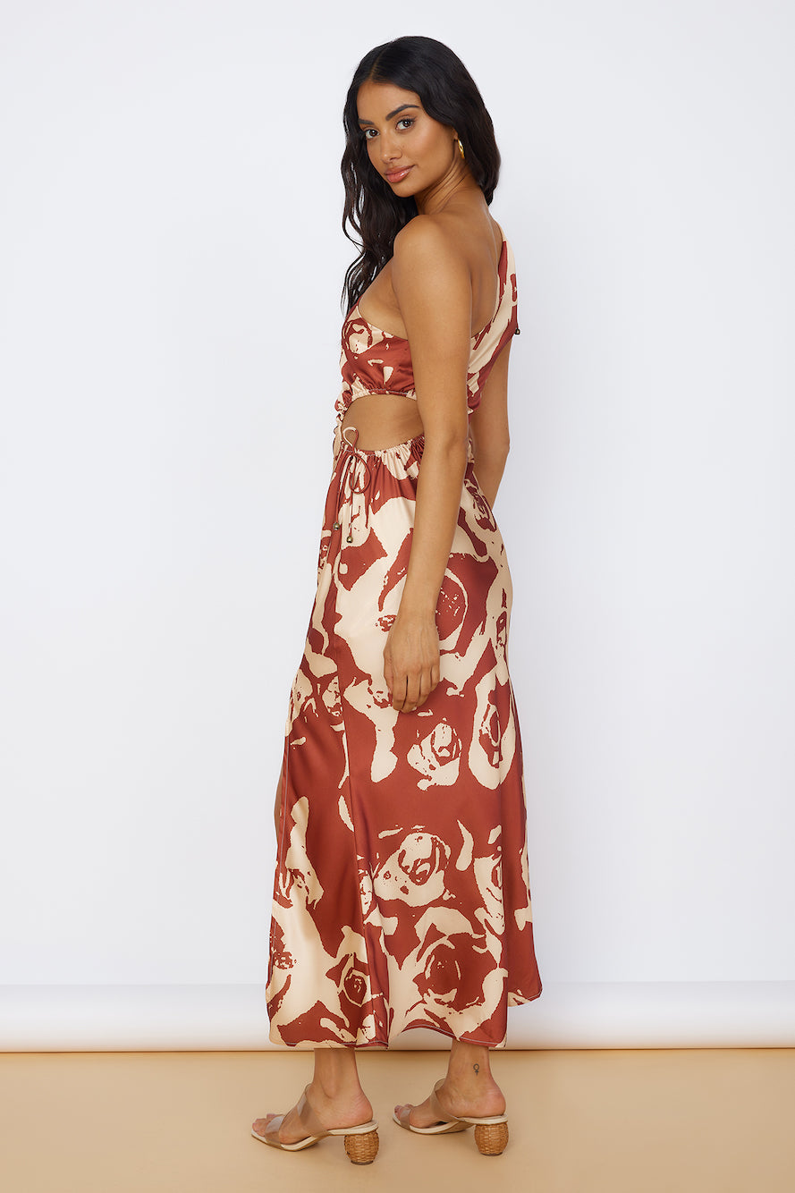 Fulfilled Dreams Maxi Dress Brown-Seaa Fashion
