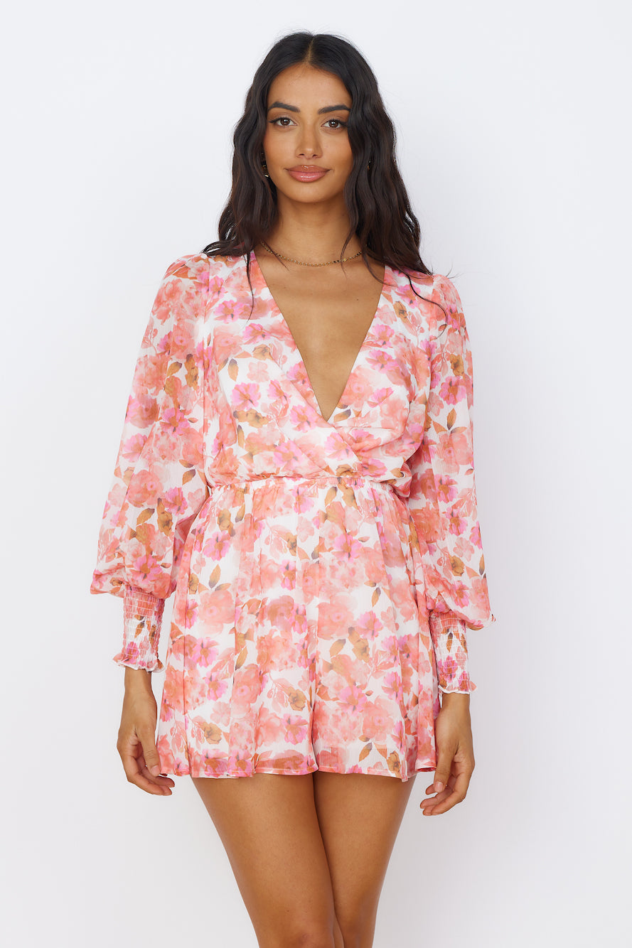 Wildflower Sky Romper Pink-Seaa Fashion