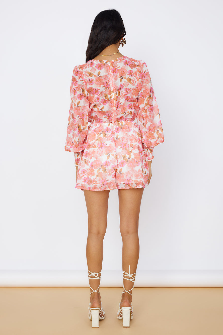 Wildflower Sky Romper Pink-Seaa Fashion