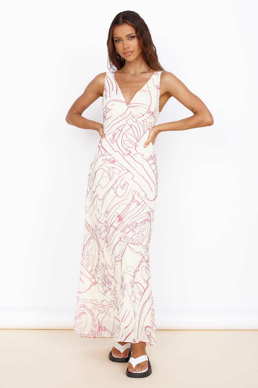 Beach Bliss Maxi Dress Pink-Seaa Fashion