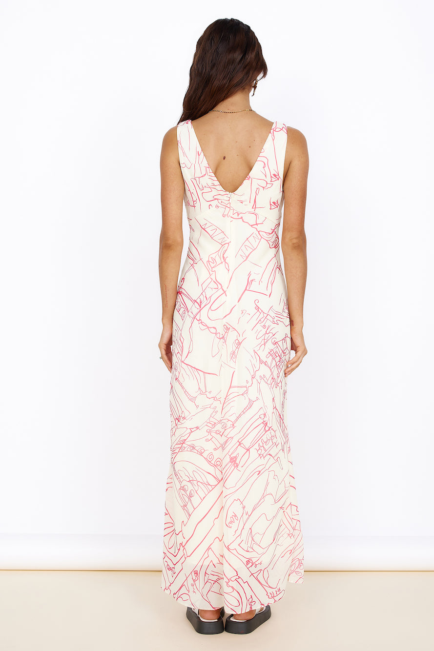 Beach Bliss Maxi Dress Pink-Seaa Fashion