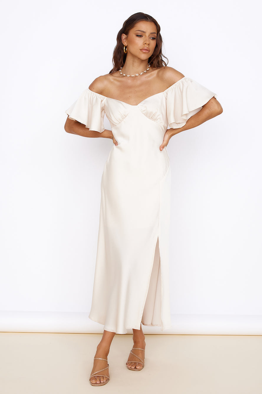 Aurora Skies Maxi Dress Cream-Seaa Fashion