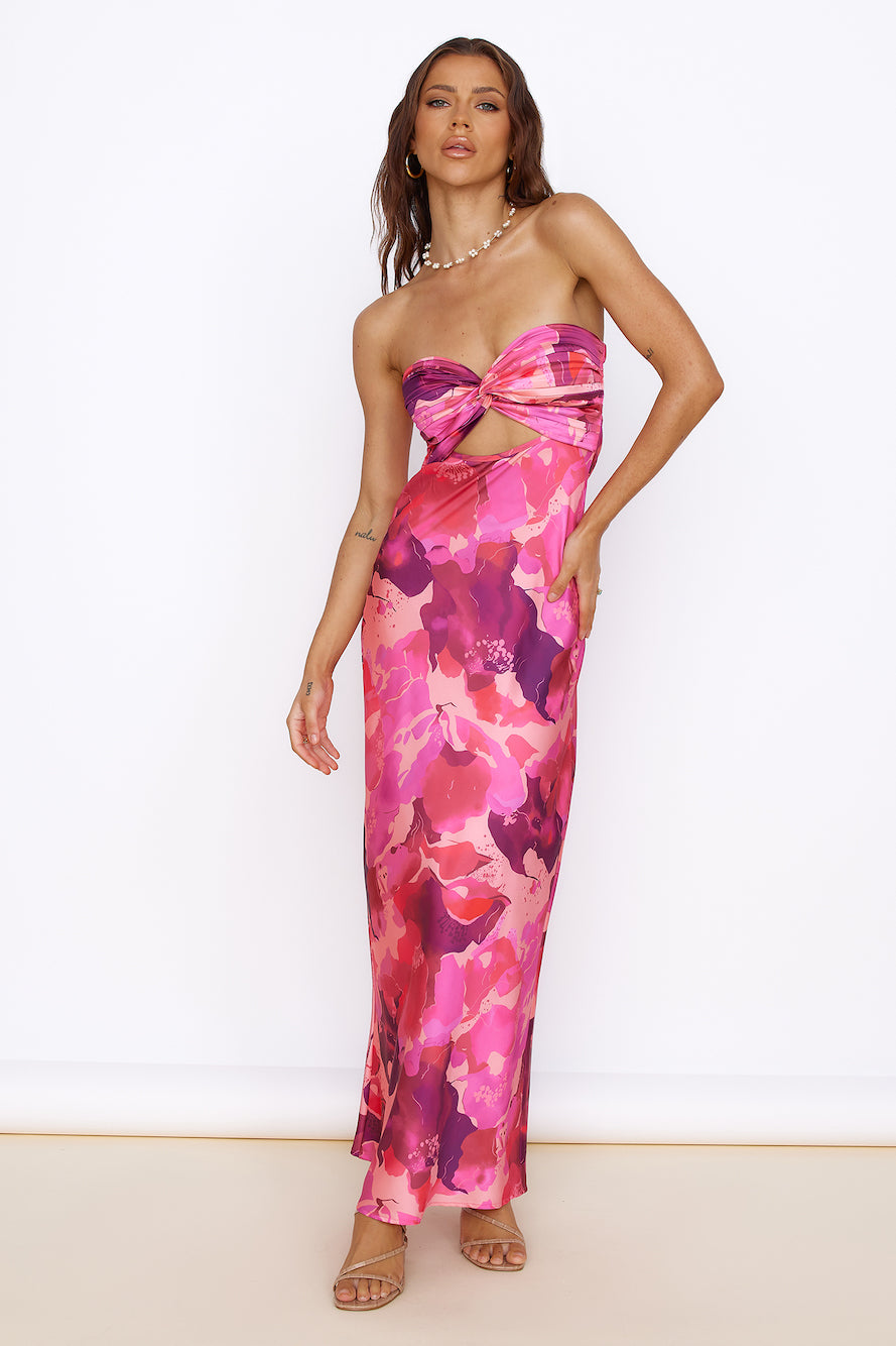 Time Stops Maxi Dress Pink-Seaa Fashion