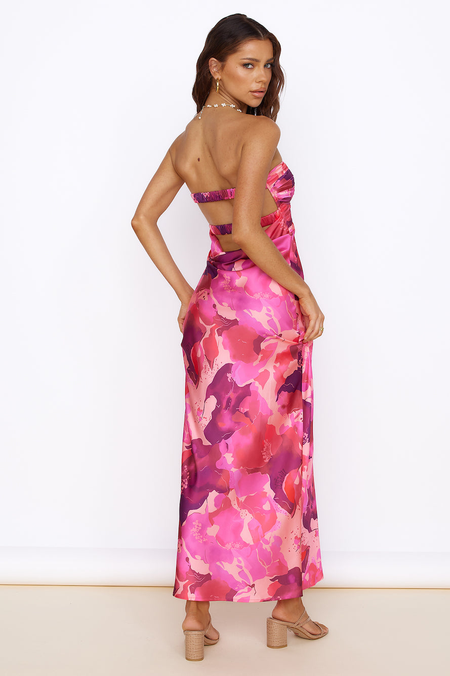 Time Stops Maxi Dress Pink-Seaa Fashion
