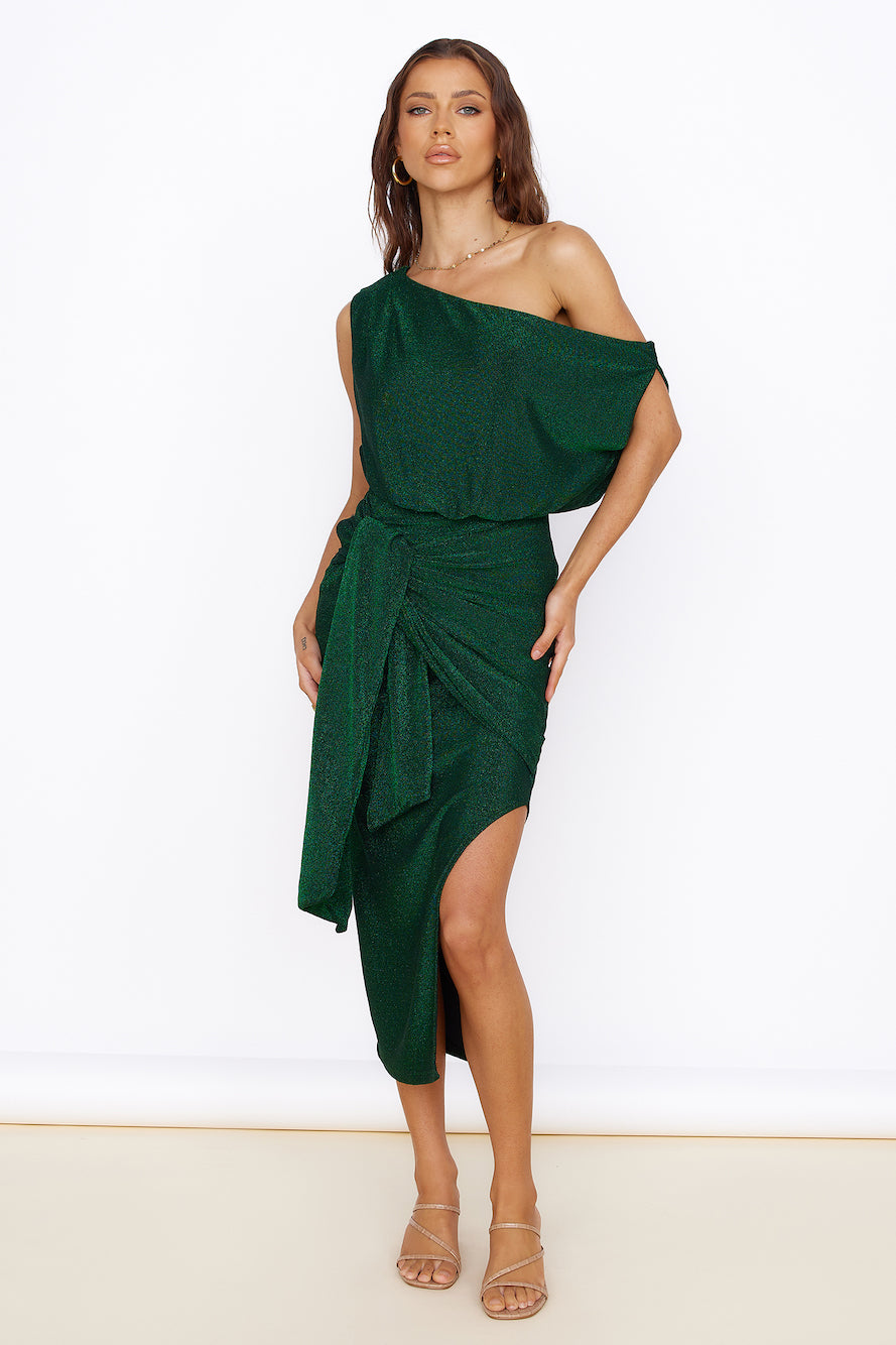 Thunderstorm Midi Dress Green-Seaa Fashion