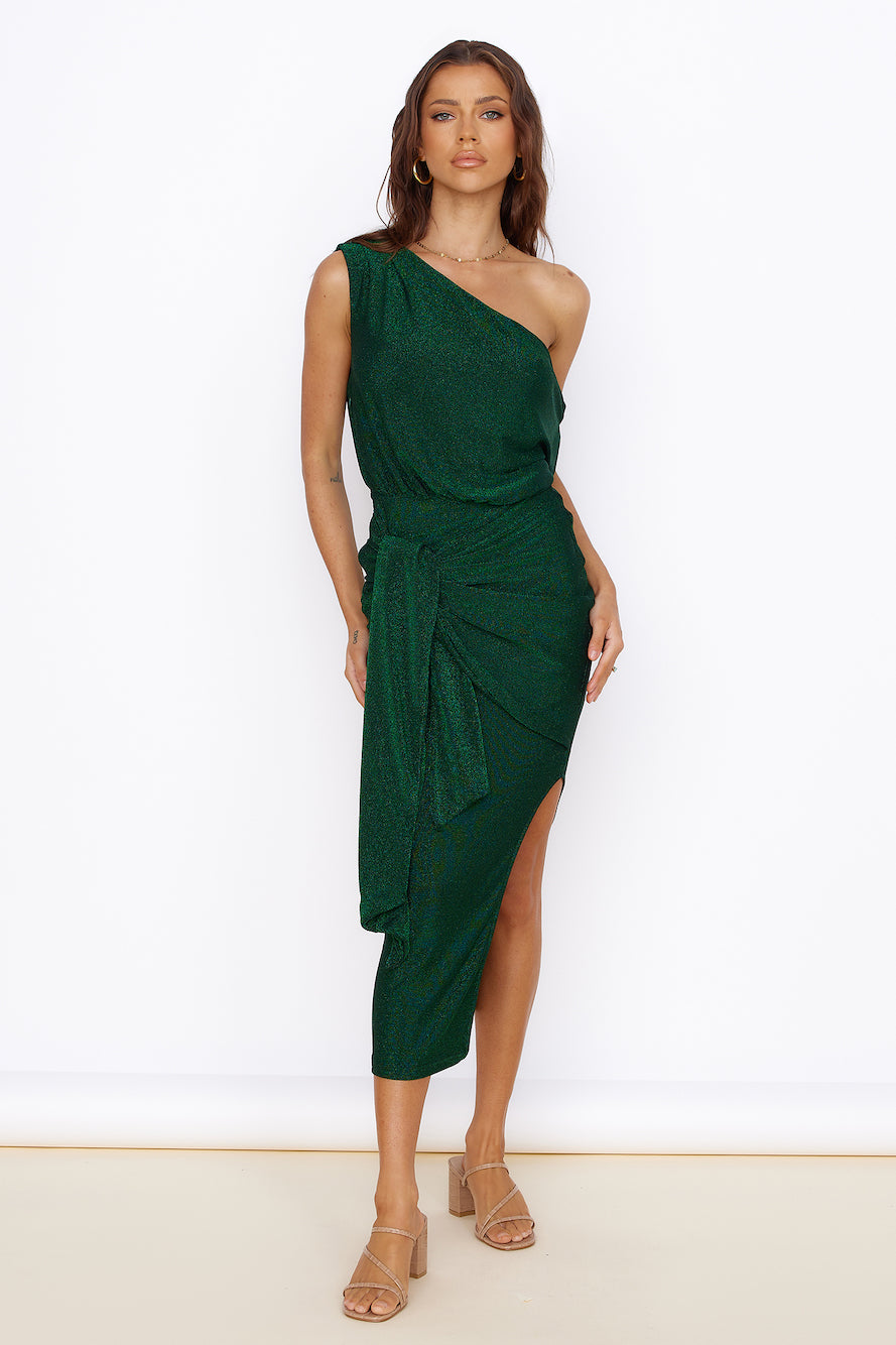 Thunderstorm Midi Dress Green-Seaa Fashion