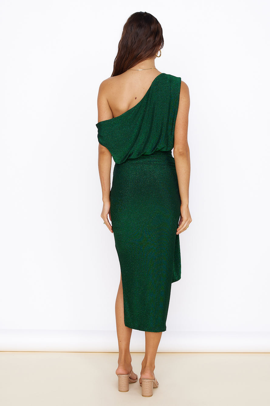 Thunderstorm Midi Dress Green-Seaa Fashion