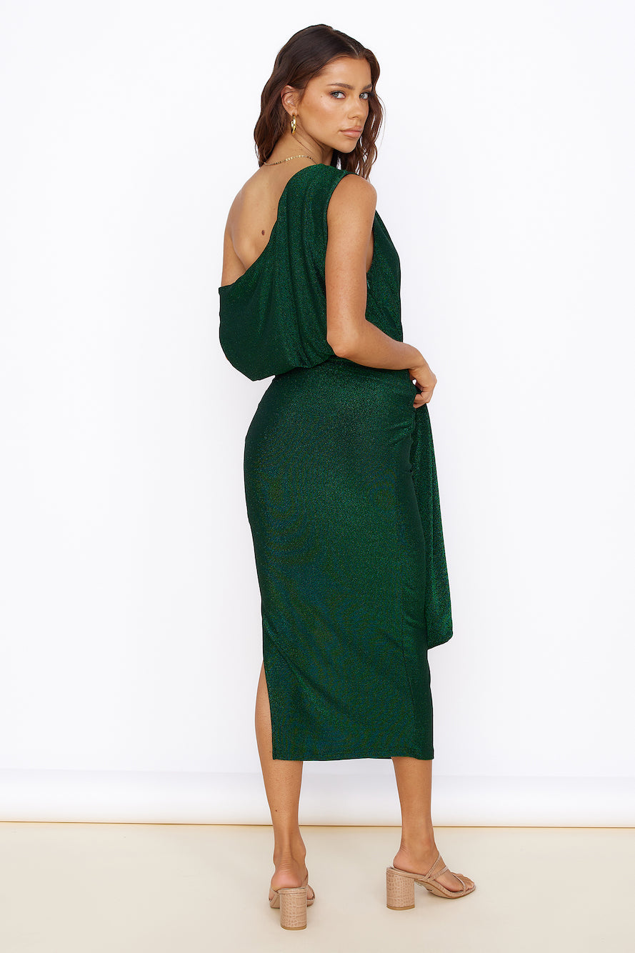 Thunderstorm Midi Dress Green-Seaa Fashion