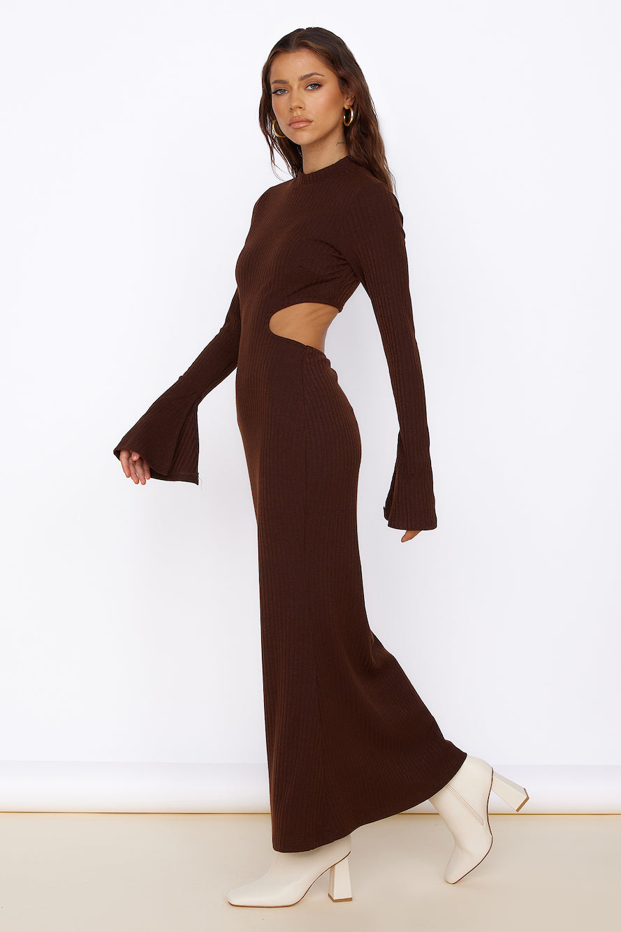 Sun-kissed Feeling Maxi Dress Brown-Seaa Fashion
