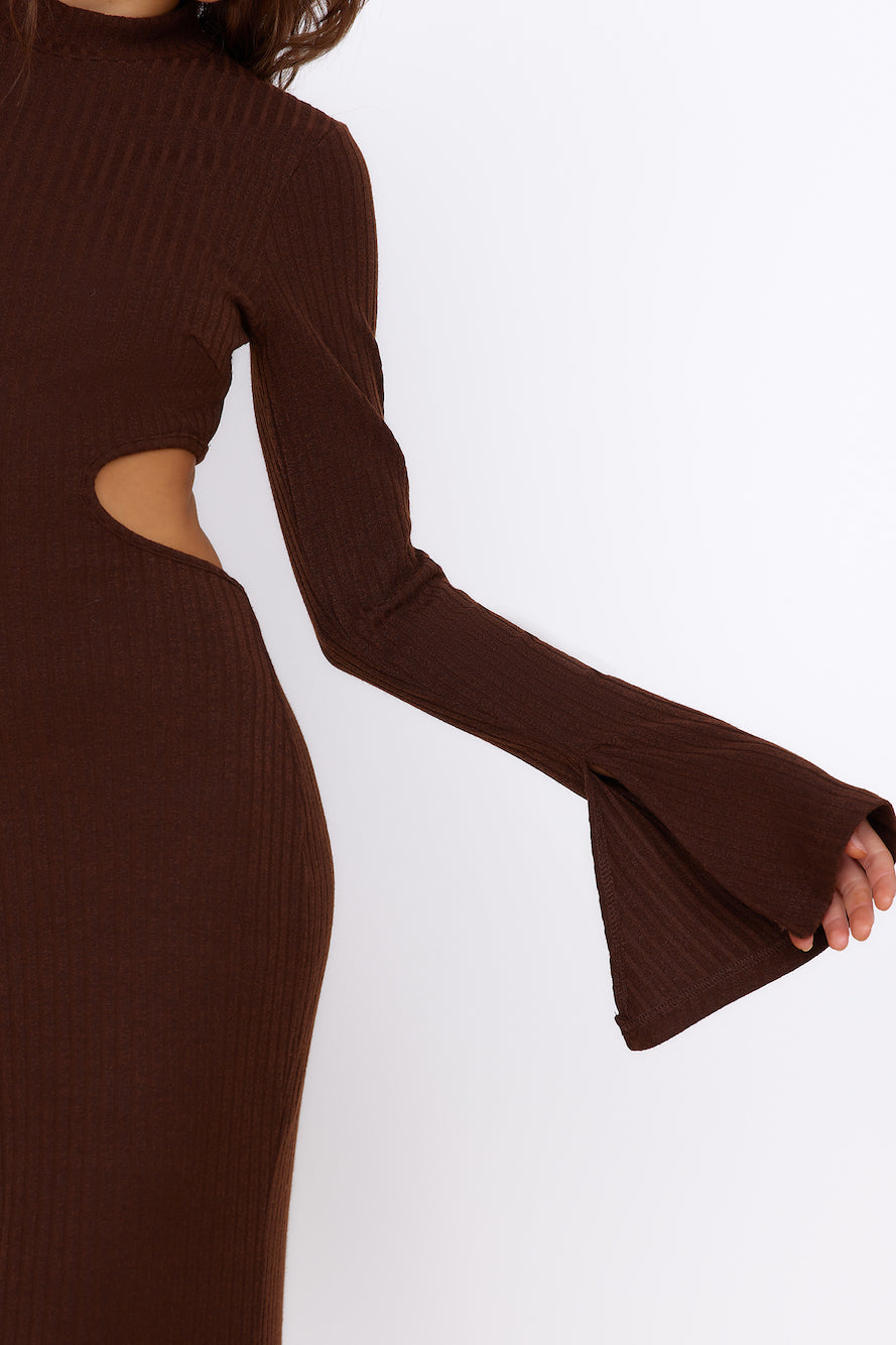 Sun-kissed Feeling Maxi Dress Brown-Seaa Fashion