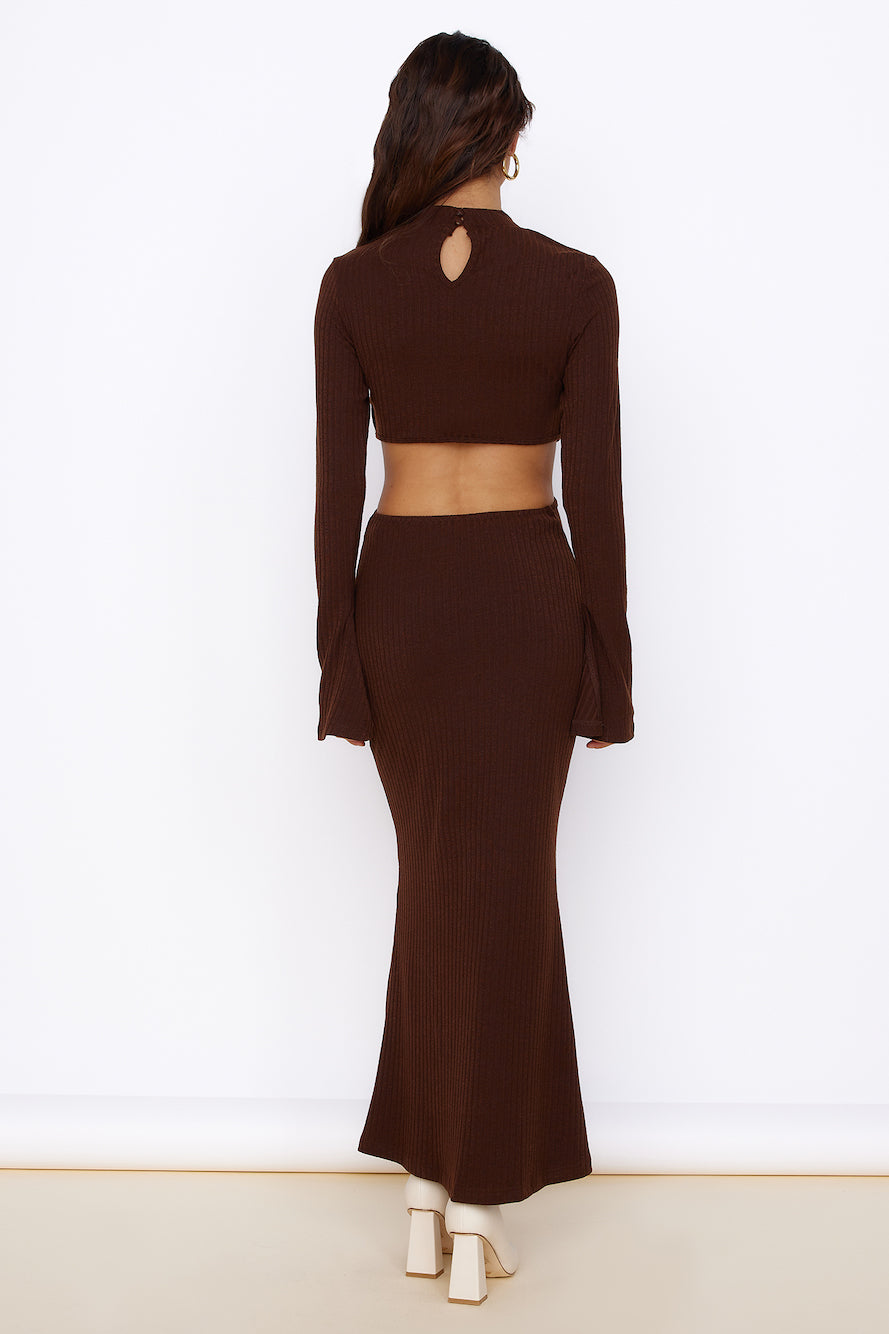 Sun-kissed Feeling Maxi Dress Brown-Seaa Fashion