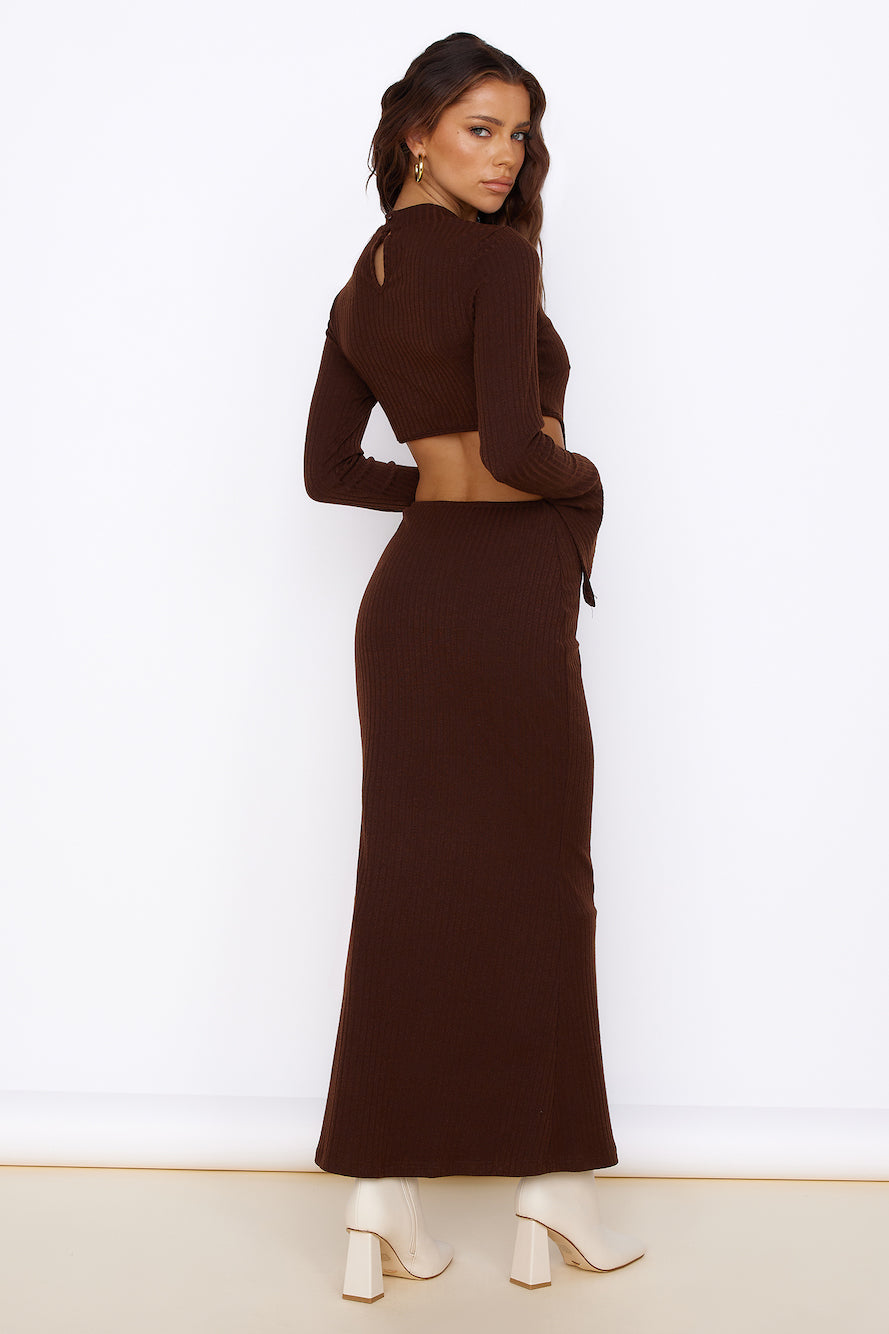Sun-kissed Feeling Maxi Dress Brown-Seaa Fashion
