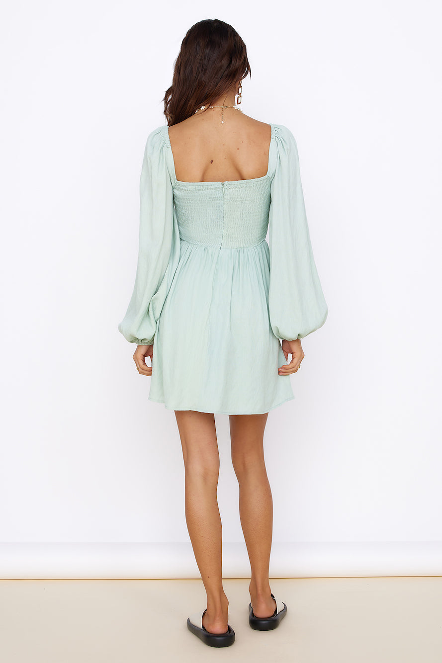 You Are My World Dress Sage-Seaa Fashion