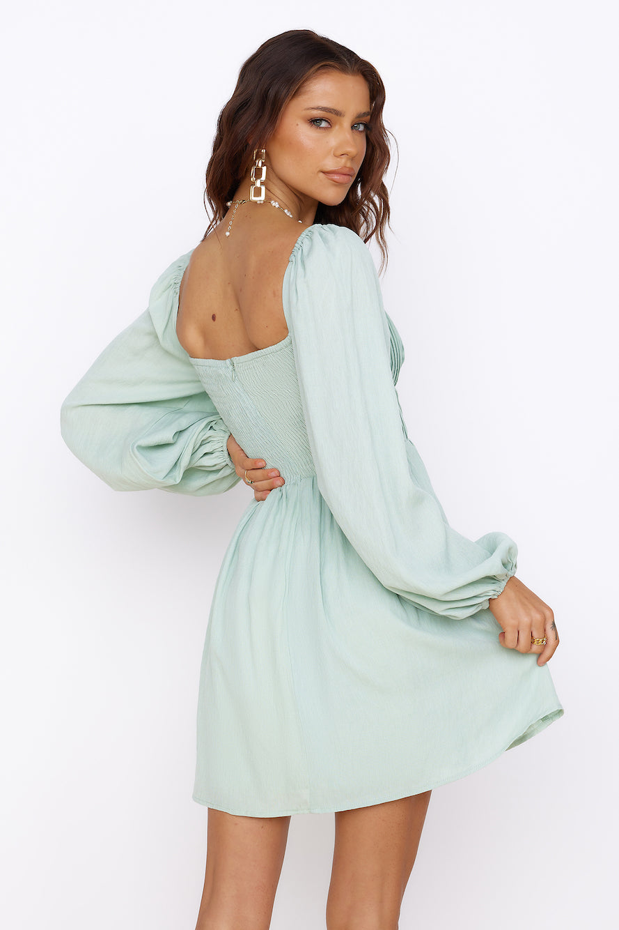 You Are My World Dress Sage-Seaa Fashion