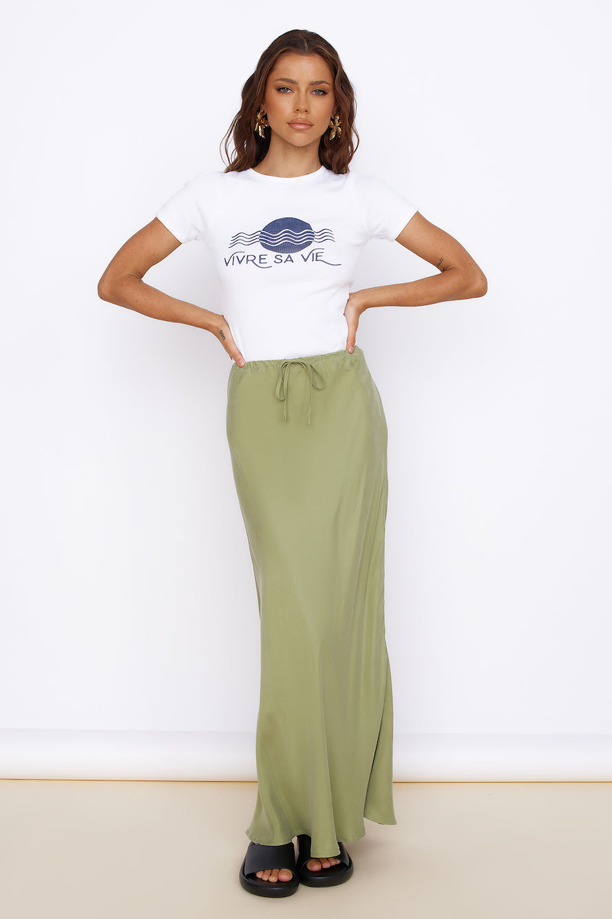 Dandelion Dreaming Skirt Sage-Seaa Fashion