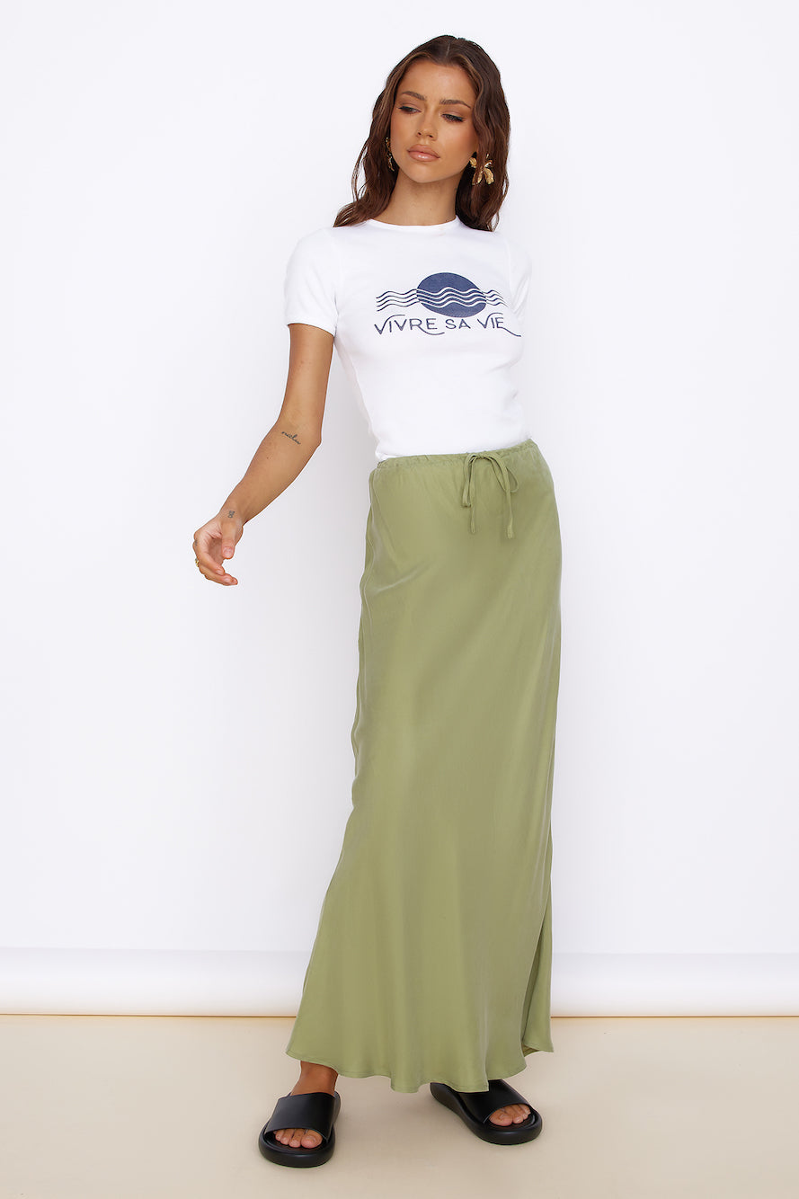 Dandelion Dreaming Skirt Sage-Seaa Fashion