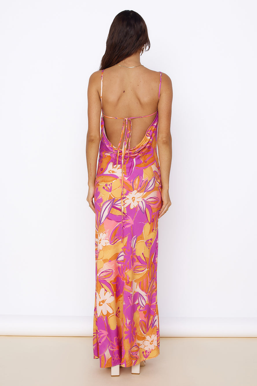 Tropical Sunrise Maxi Dress Multi-Seaa Fashion