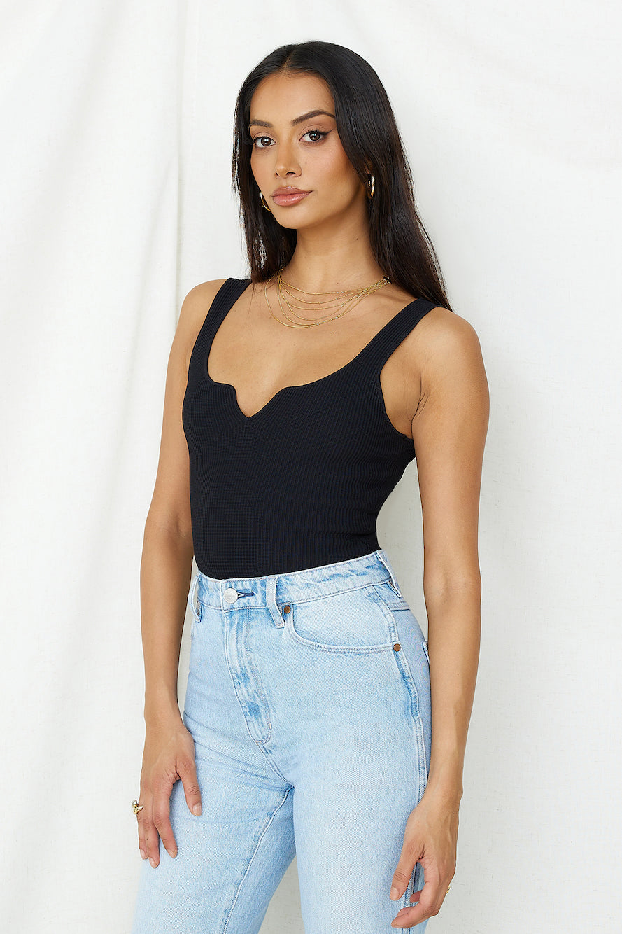 Diamond Sky Bodysuit Black-Seaa Fashion