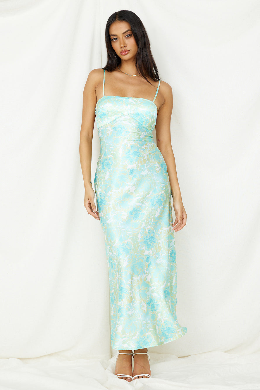 Starry Haze Midi Dress Green-Seaa Fashion