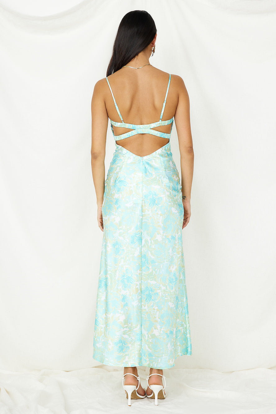 Starry Haze Midi Dress Green-Seaa Fashion