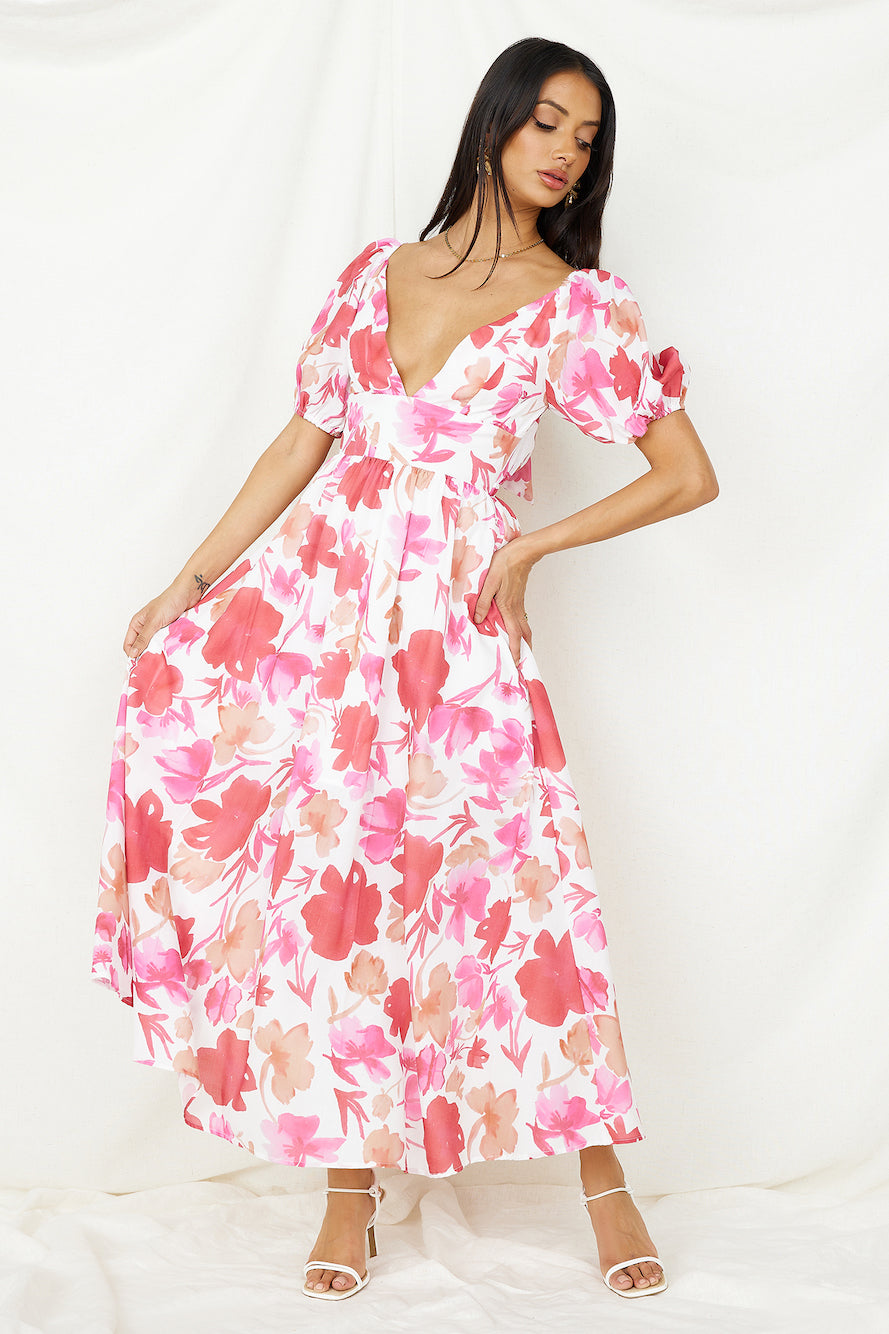 Sugar Rush Midi Dress Pink-Seaa Fashion