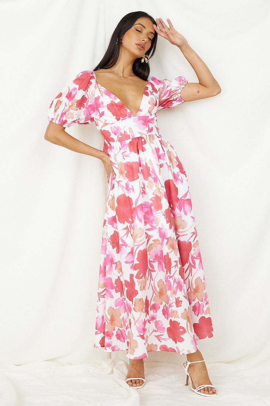 Sugar Rush Midi Dress Pink-Seaa Fashion