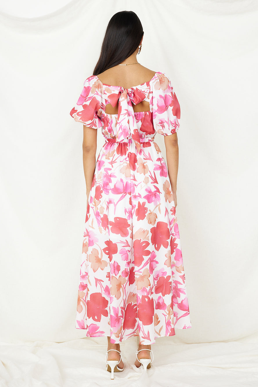 Sugar Rush Midi Dress Pink-Seaa Fashion